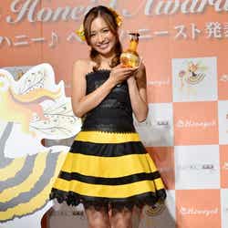 ミツバチをモチーフにした衣装で登場した優木まおみ