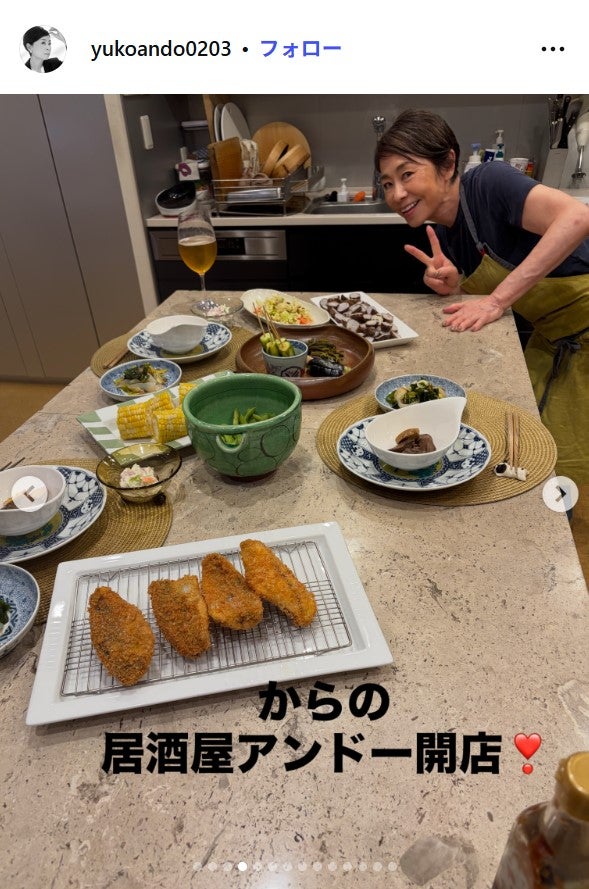 安藤優子Instagramより