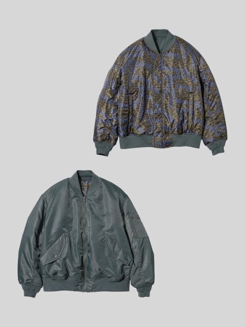 2025gu秋冬コラボアウターリバーシブルブルゾン