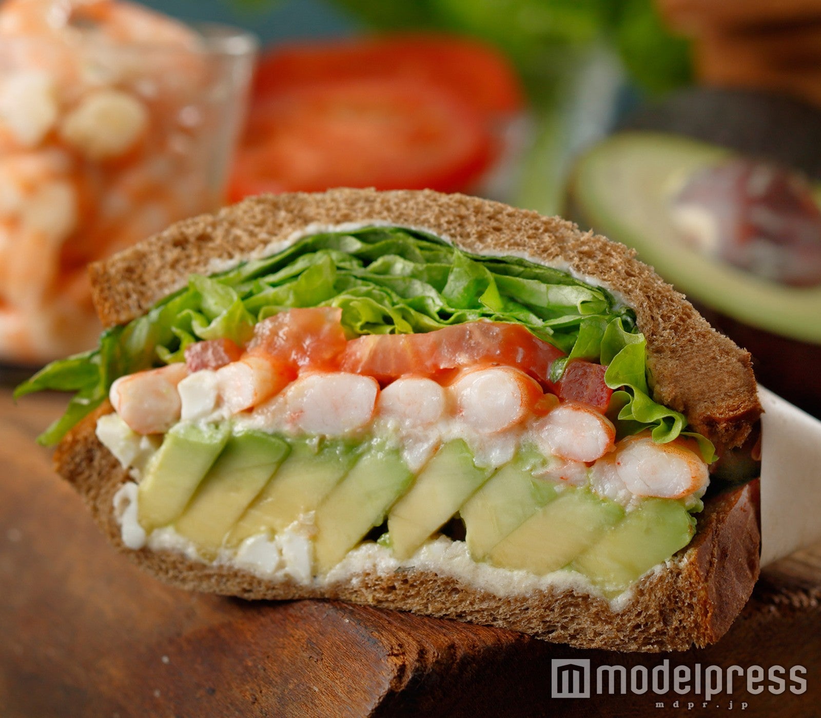 アボカド＆シュリンプサンドイッチ／画像提供：スターバックスコーヒージャパン