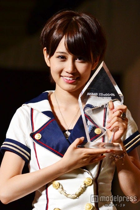 「AKB48 22ndシングル選抜総選挙今年もガチです」で1位に輝いた前田敦子