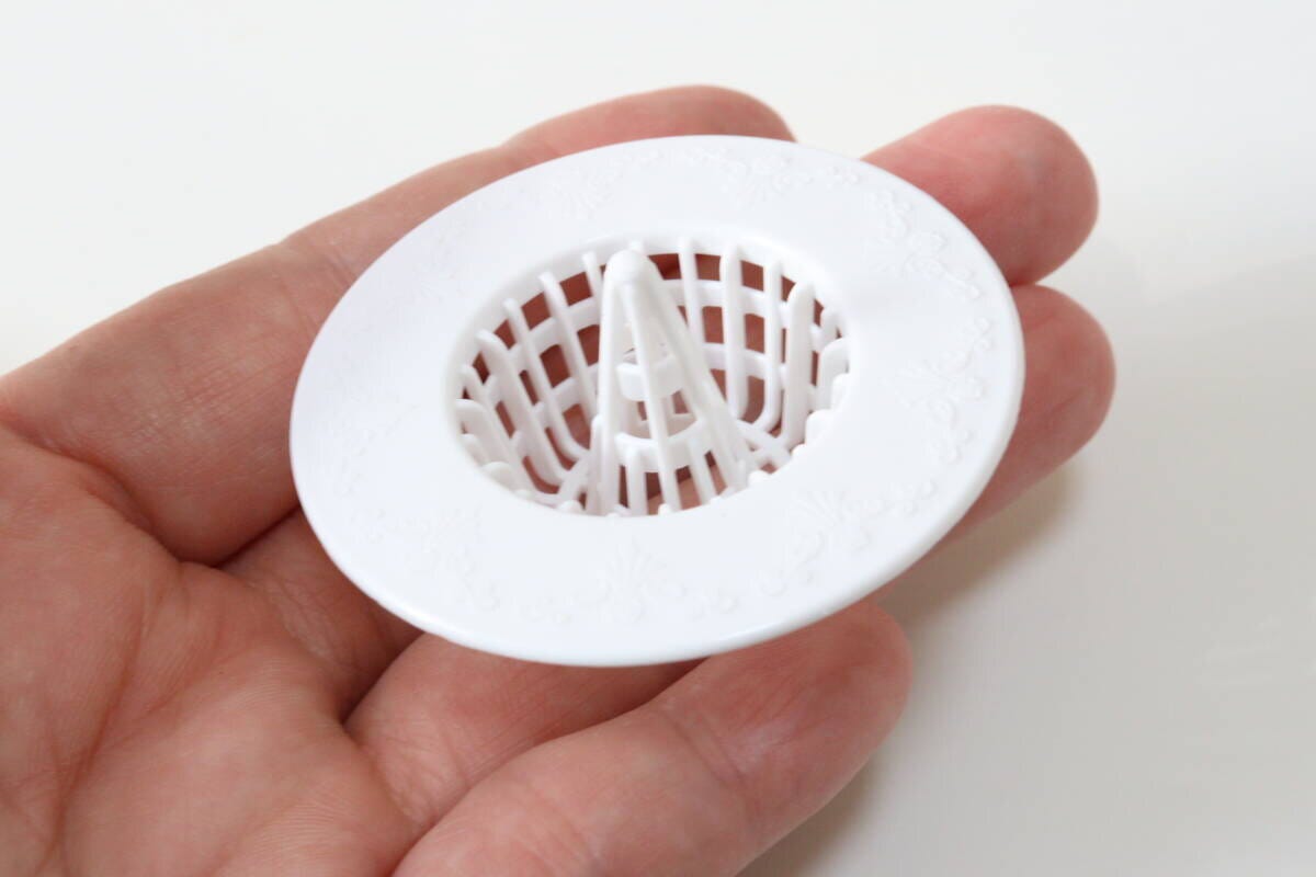 水切れが良い洗面台のごみガード　構造