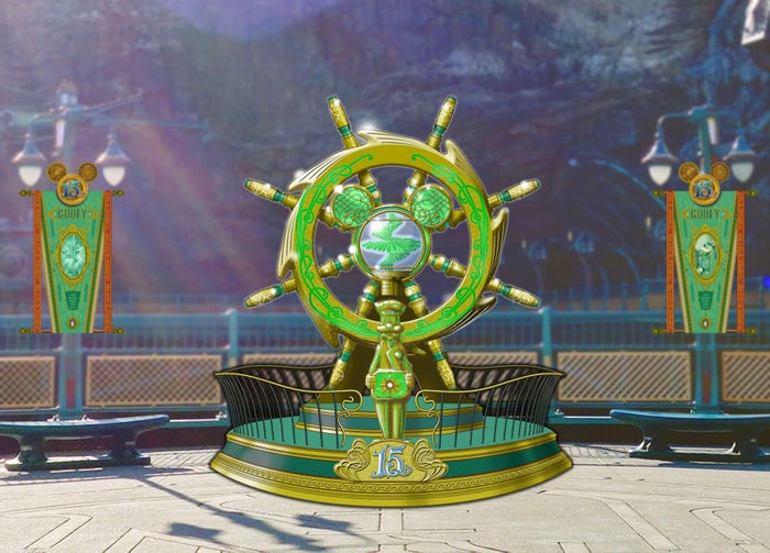 ミステリアスアイランドのデコレーション(グーフィー)/(C)Disney