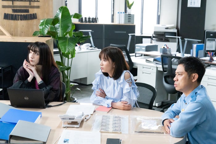 長井短、岡崎紗絵、伊藤淳史「ケイジとケンジ、時々ハンジ。」最終話より(C)テレビ朝日