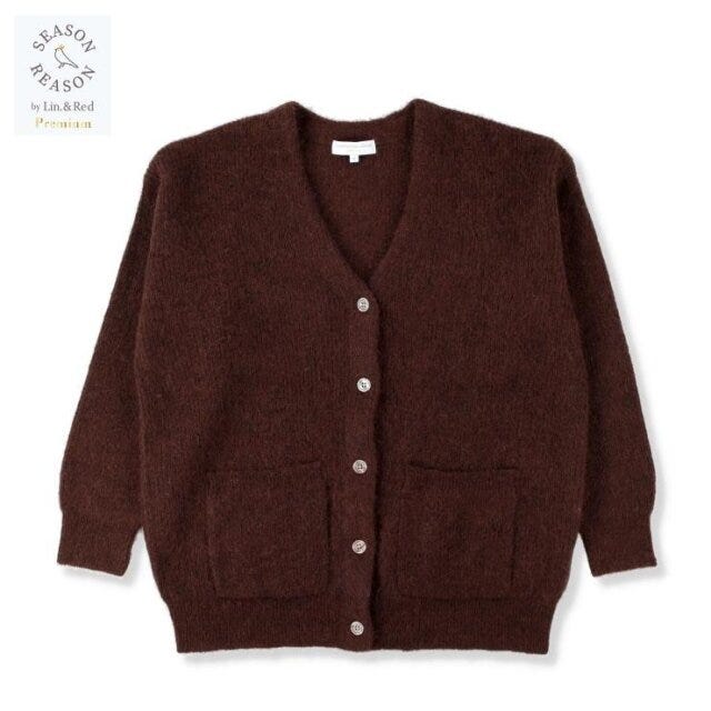 ニットカーディガン 2025冬しまむらレディースニットカーディガン