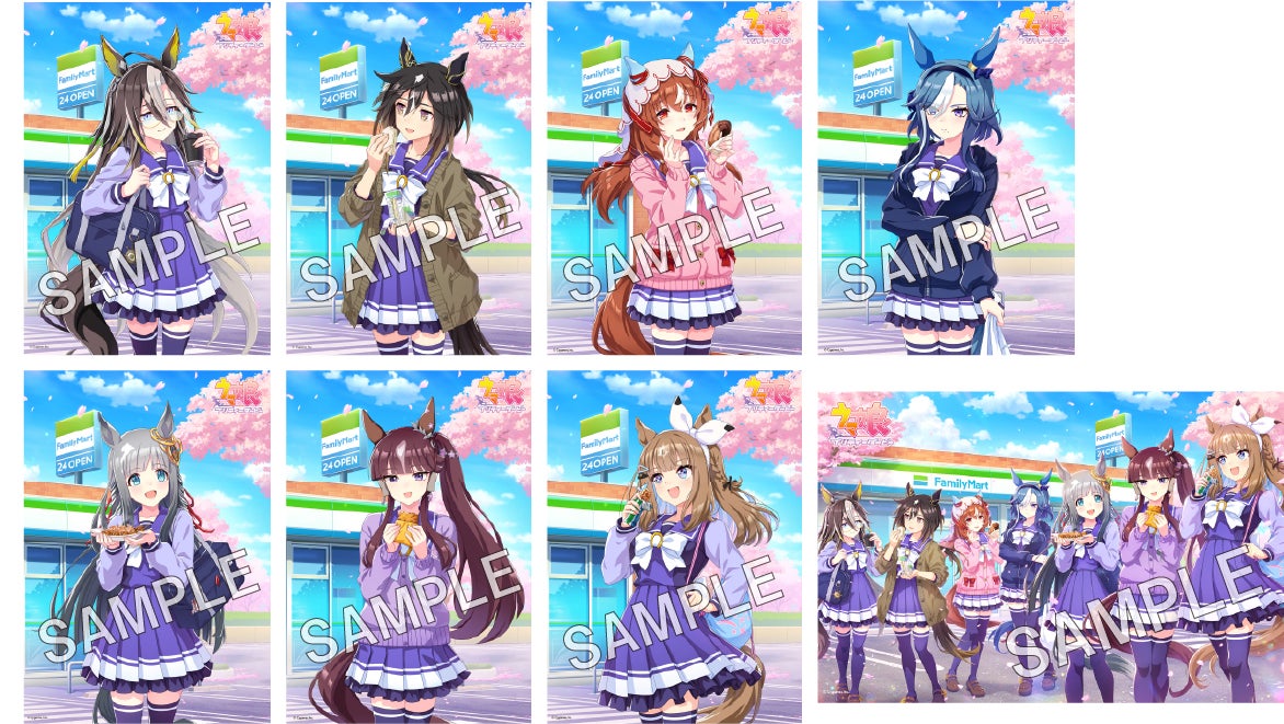 ウマ娘 5周年キャンペーン 描き下ろしブロマイド／L判200円、2L判300円（C）Cygames, Inc.