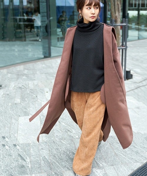 キャメルのワイドパンツに合う冬コーデ 大人のきれいめ着こなし術 モデルプレス