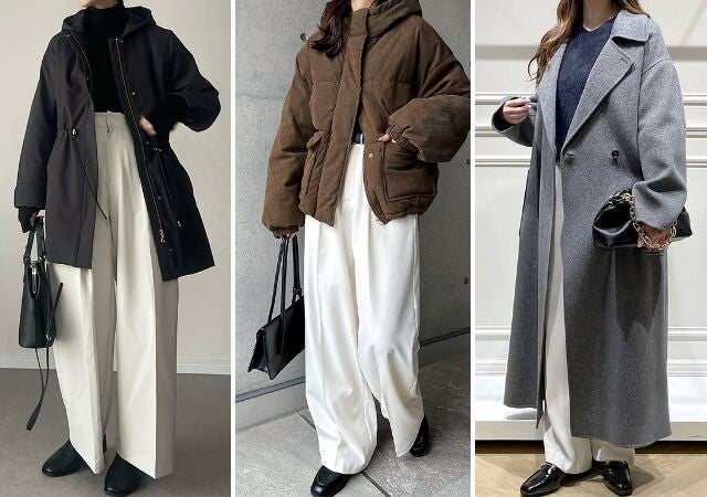 冬コーデは「白パンツ」で周りと差がつく♡品よく決まる！大人の垢抜け5style