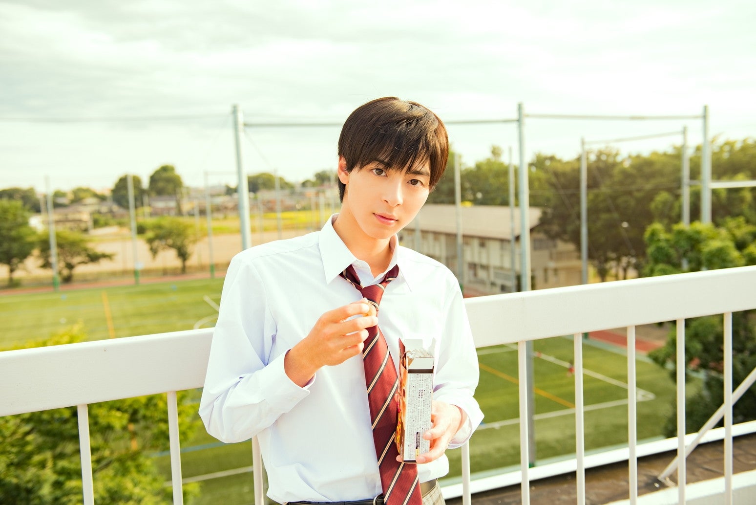 シャワー直後のさらふわヘアで撮影