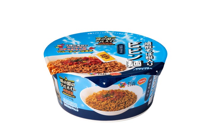 「隣の国のグルメイト 焙煎そば粉入りビビン麺」税込375.84円(提供画像)