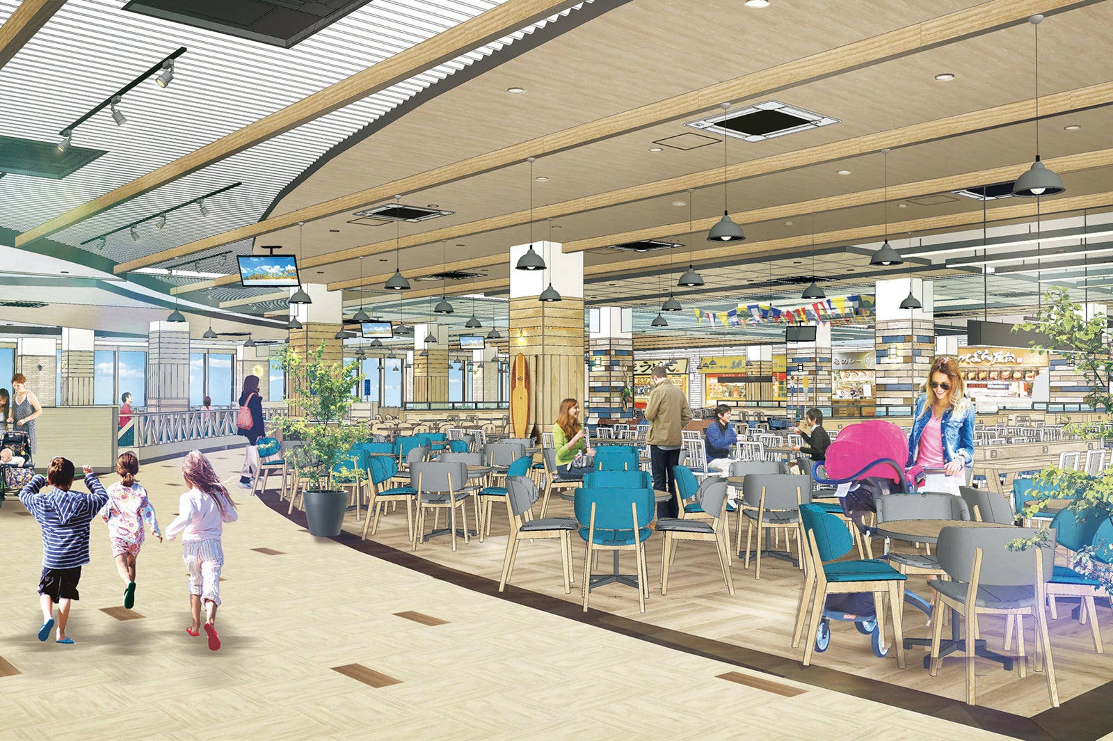 湘南 Food Hallキッズパーク付近イメージ／画像提供：三井不動産