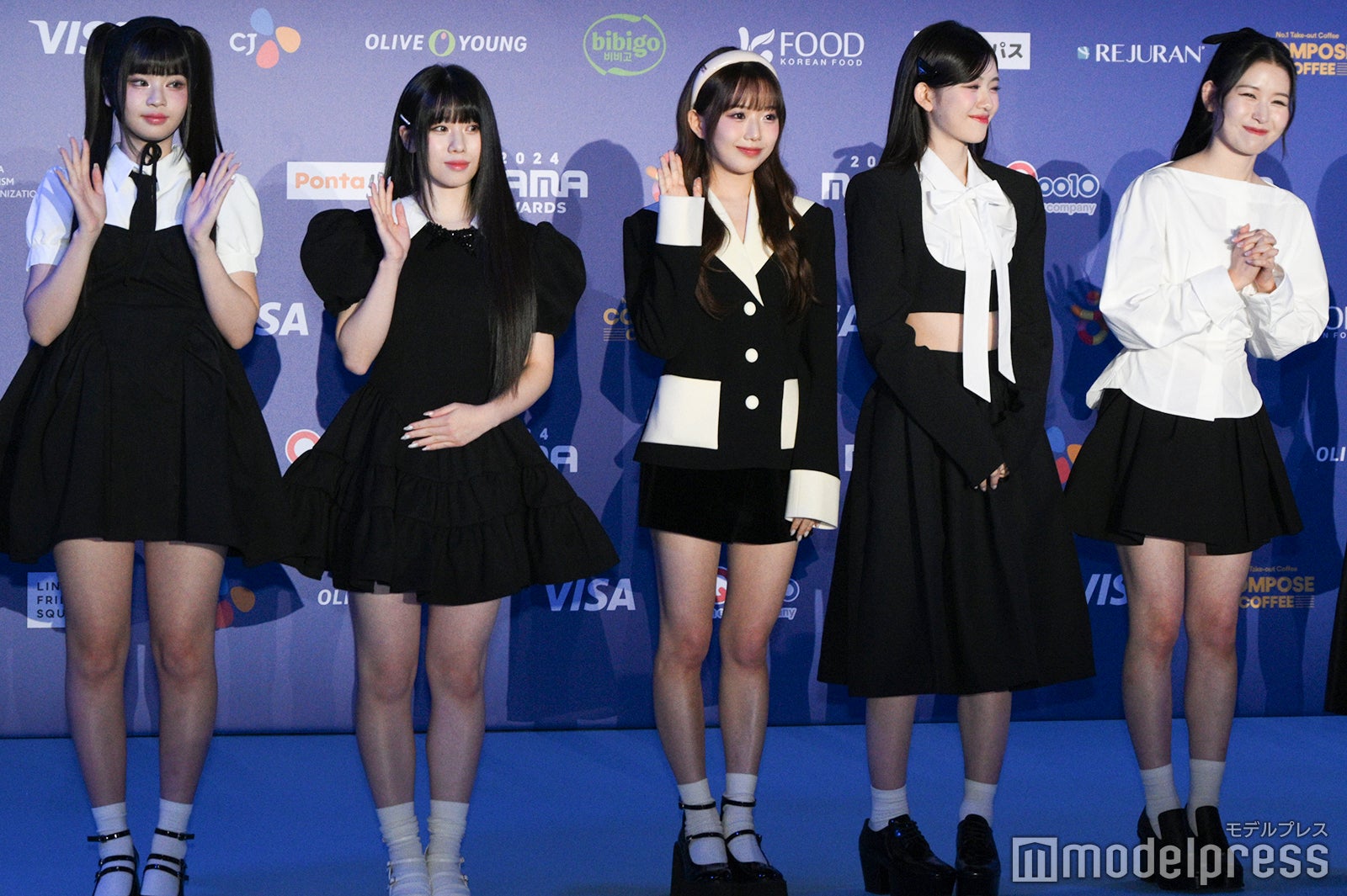 RINON（村上璃杏）、AYANE（高見文寧）、KEIKO（清水恵子）、COCORO（加藤心）、MOMONA（笠原桃奈）（C）モデルプレス