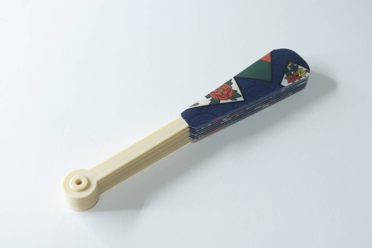 季節もの ダイソーミニプラ扇子花札季節もの