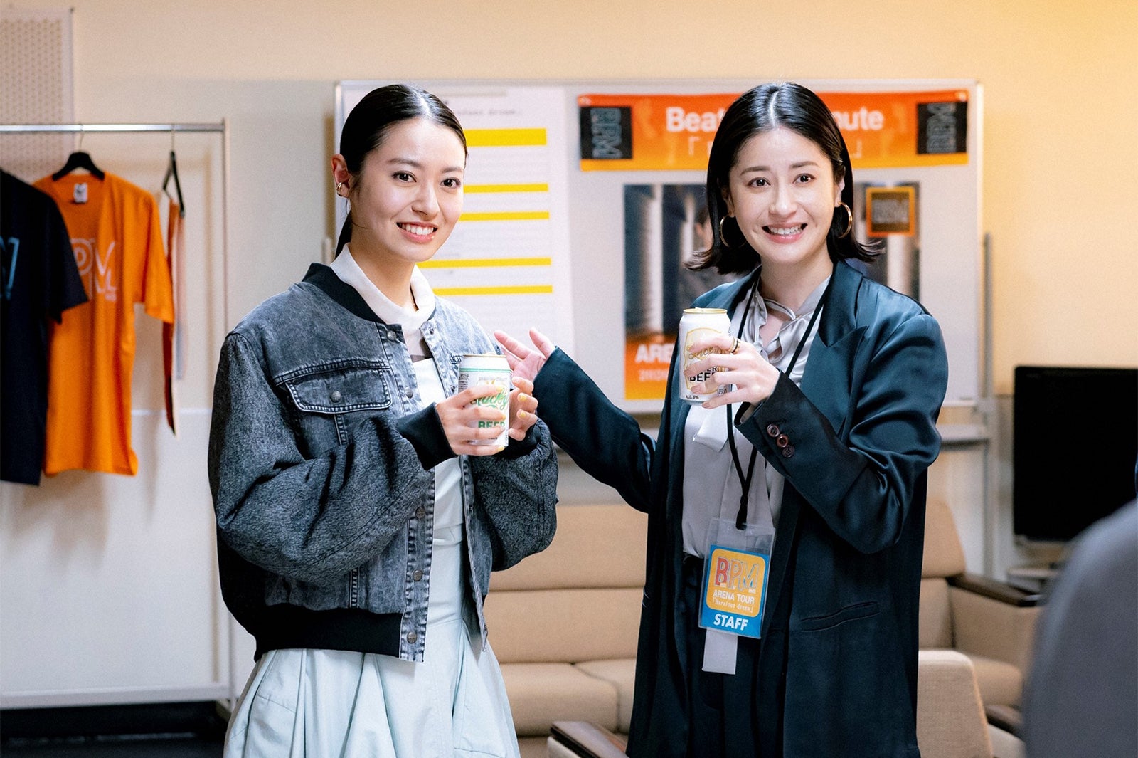 田辺桃子、松本若菜／「夕暮れに、手をつなぐ」最終話より（C）TBS