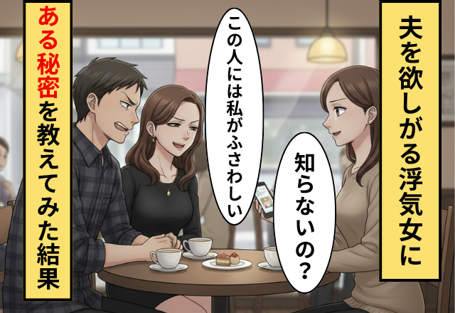 浮気女「彼は私と結婚するんです」妻「知らないの？」⇒妻が夫の秘密をばらした瞬間…浮気女「え！？」