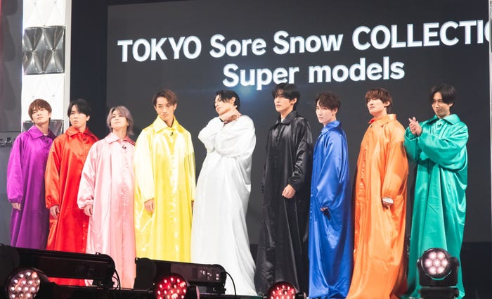 Snow Man/深澤辰哉、佐久間大介、渡辺翔太、宮舘涼太、ラウール、目黒蓮、向井康二、阿部亮平、岩本照(C)TBS