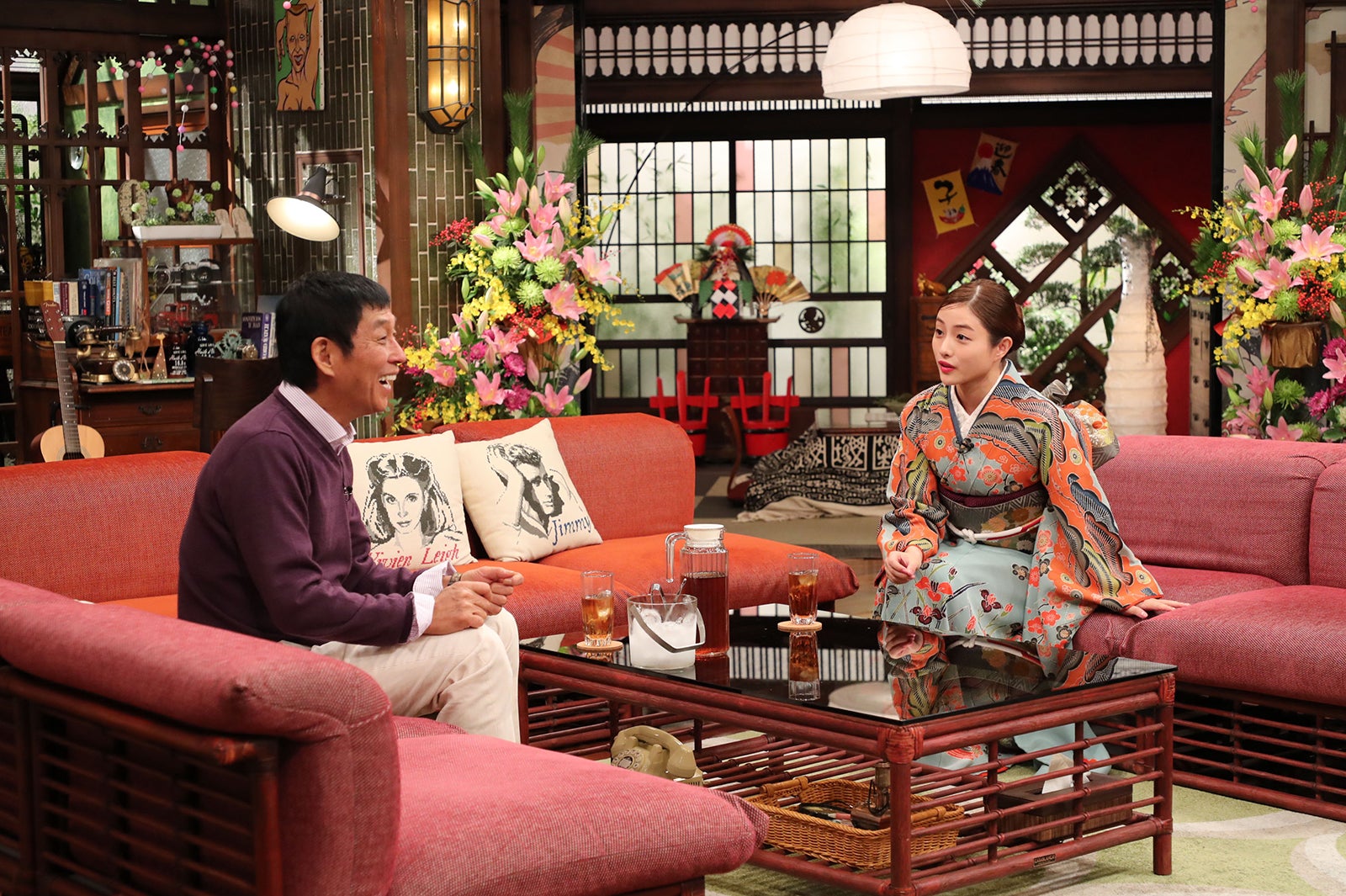 明石家さんま、石原さとみ（C）カンテレ