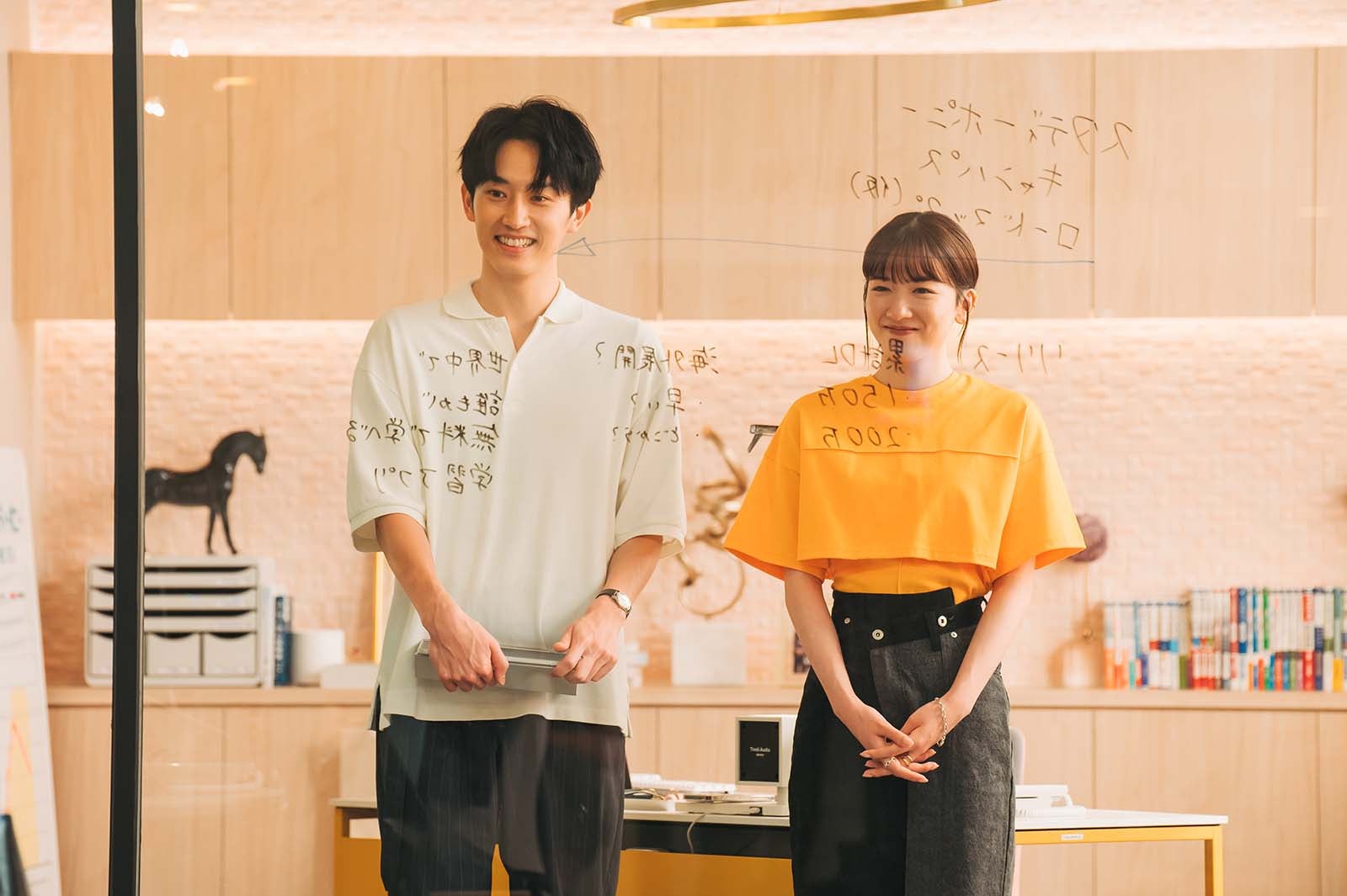 杉野遥亮、永野芽郁／「ユニコーンに乗って」第8話より（C）TBSスパークル／TBS　撮影：加藤春日