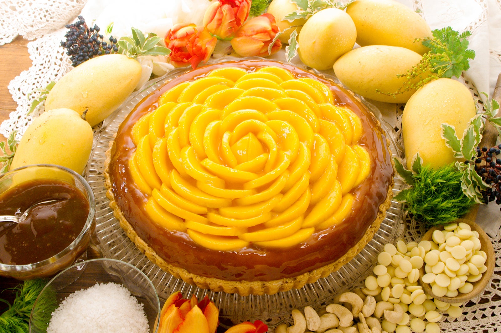 横浜限定「マンゴーとキャラメルサレのタルト」