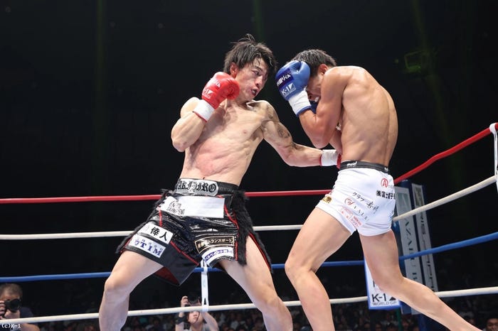 金子晃大選手、玖村将史選手(C)K-1