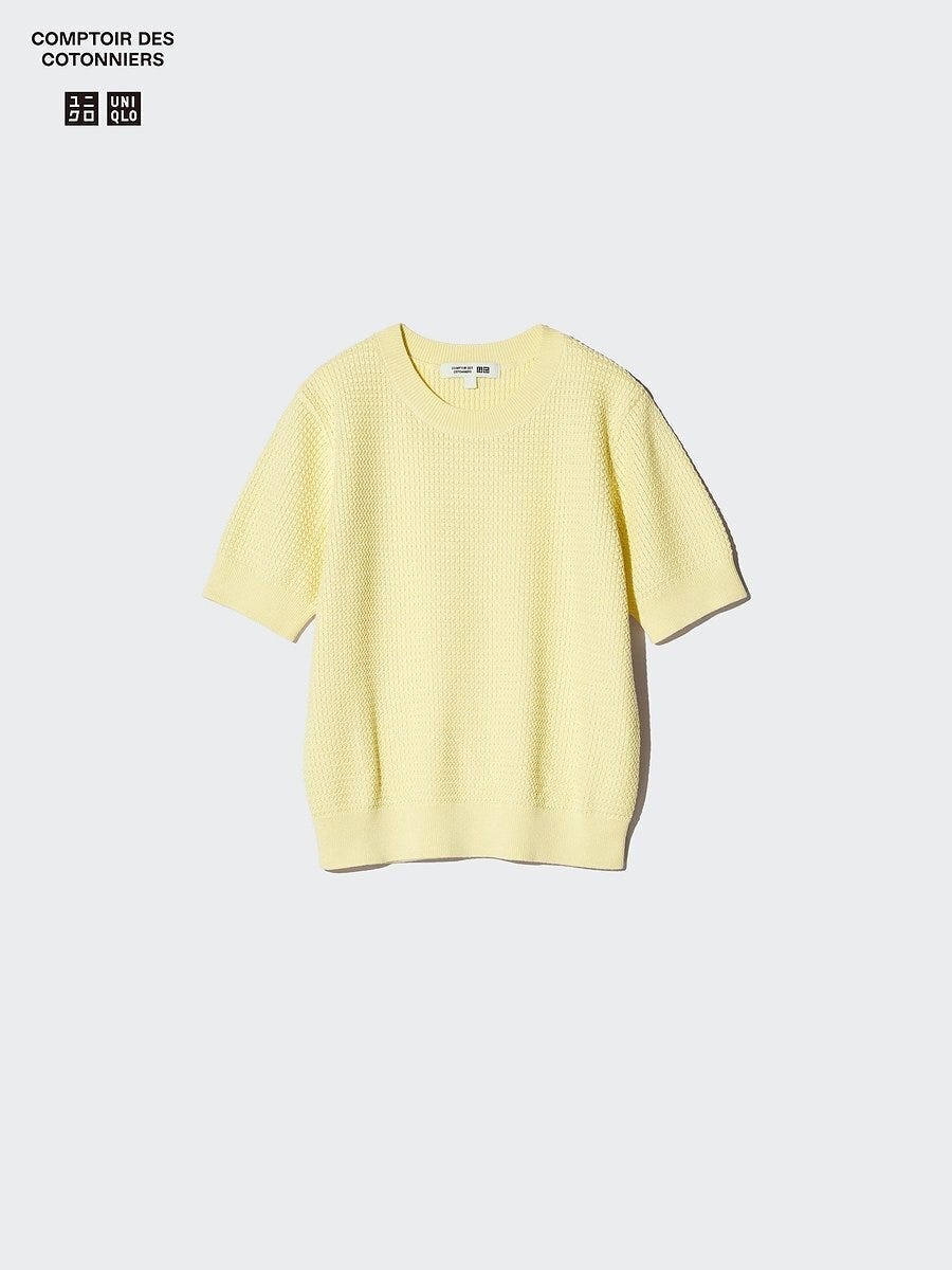 ユニクロのコットンクルーネックセーター