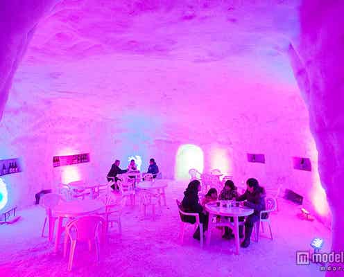 天井にプラネタリウムが輝く、巨大かまくらカフェが限定オープン