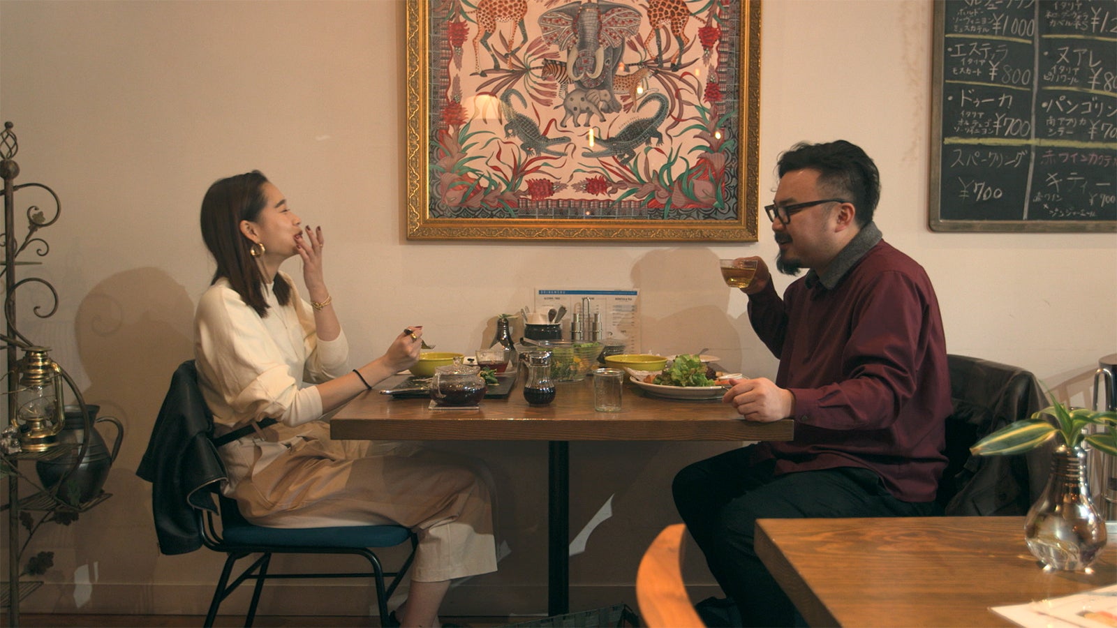 りさこ、理生「TERRACE HOUSE OPENING NEW DOORS」（C）フジテレビ／イースト・エンタテインメント