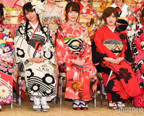 <AKB48グループ成人式会見全文>宮脇咲良×白間美瑠、総選挙1位宣言で対抗心 NMB48石塚朱莉は異色ヘアスタイル