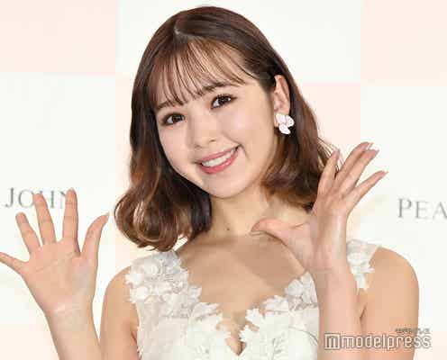 藤田ニコル、美谷間輝くドレス姿で登場「PEACH JOHN」ミューズ就任に喜び