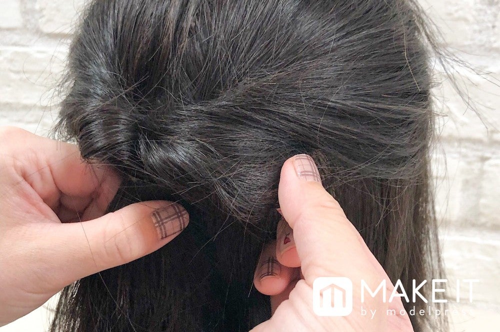 ボブヘアアレンジ3〈ハーフアップ〉 (C)メイクイット