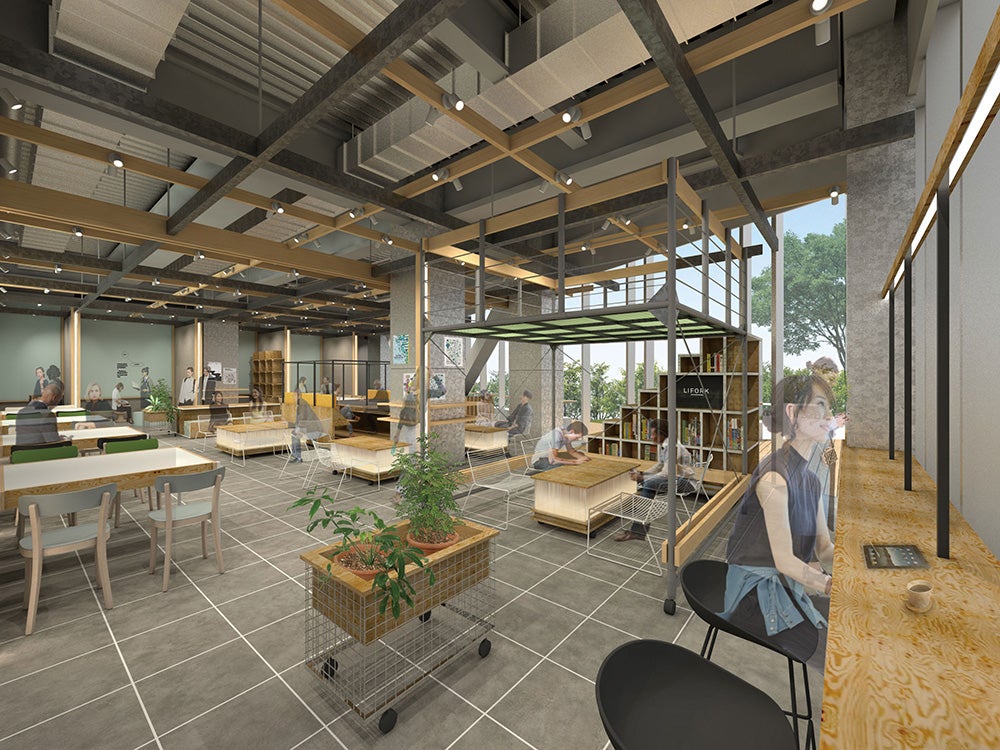 コワーキングスペース利用時イメージ／画像提供：NTT都市計画