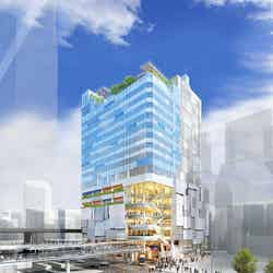 道玄坂一丁目駅前地区第一種市街地再開発事業外観(北東側)イメージ/画像提供:東急不動産