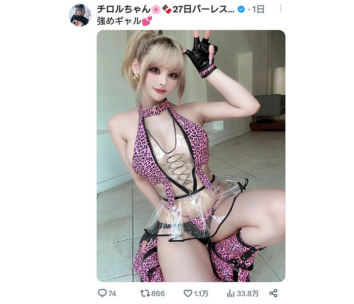 ヒョウ柄ドレスの巨乳お姉さん