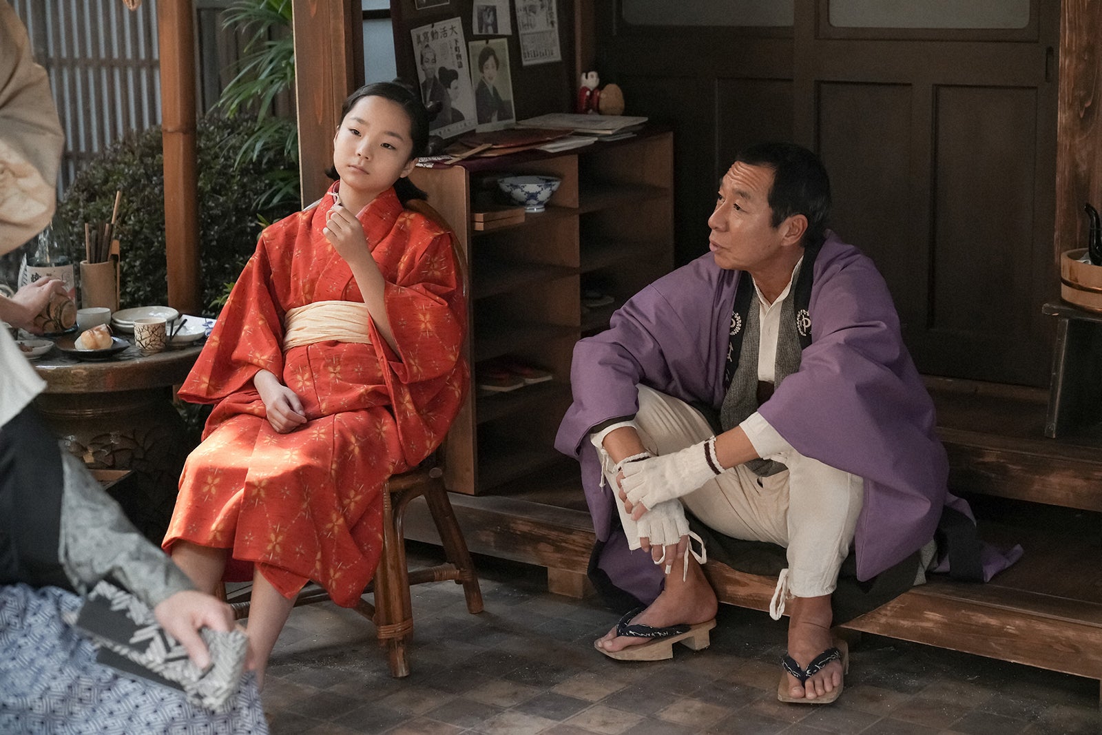 澤井梨丘、柳葉敏郎「ブギウギ」第3話（C）NHK