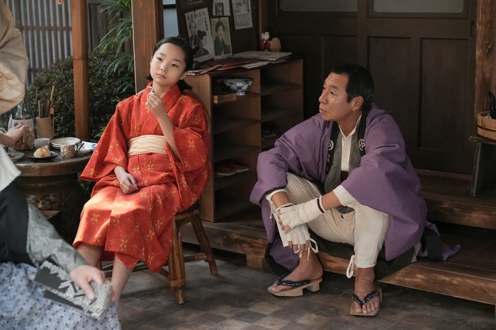 澤井梨丘、柳葉敏郎「ブギウギ」第3話(C)NHK