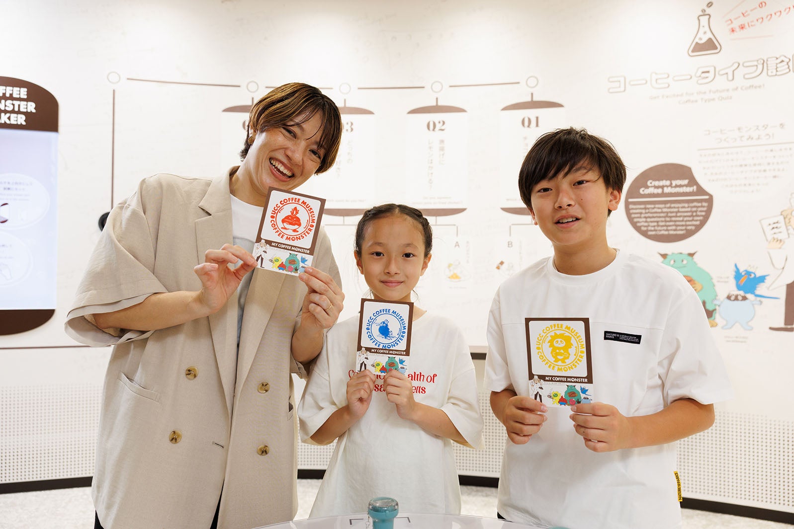 “コーヒーモンスター”のスタンプは来館記念に（提供画像）