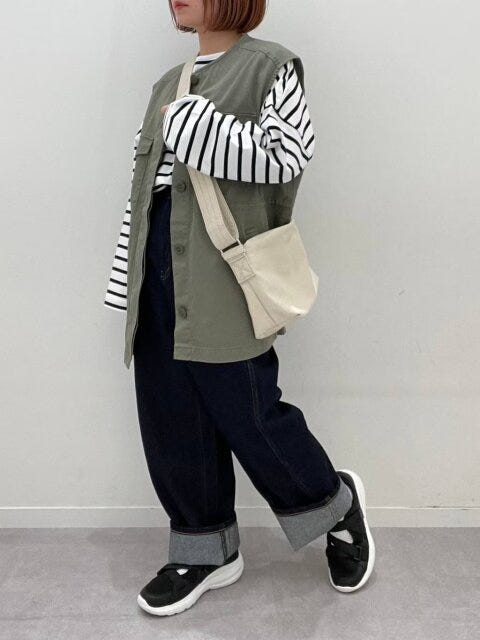 低身長　コーデ　体型カバー