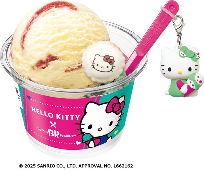 ハローキティ スペシャルダブルカップ(C)2025 SANRIO CO., LTD. APPROVAL NO. L662162