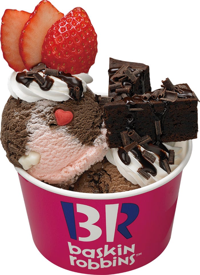 ダブルサンデーブラウニー&プレッツェル/画像提供:B‐Rサーティワン アイスクリーム