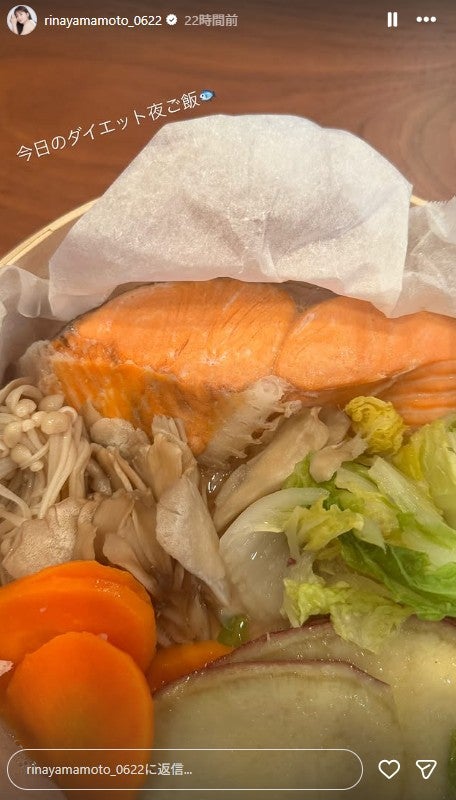 山本里菜アナ公式Instagramストーリーズより