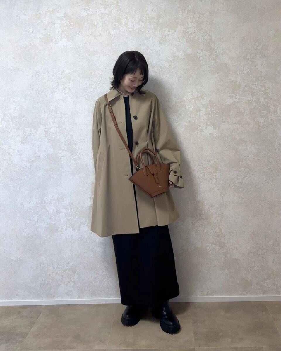 2026gu春バルマカーンAラインハーフコートお手本コーデ