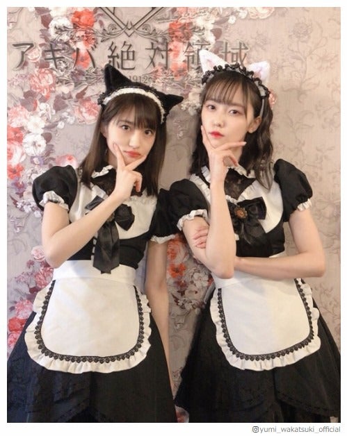 若月佑美＆加藤小夏、メイド服×猫耳にファン悶絶「反則級の可愛さ」「天使」