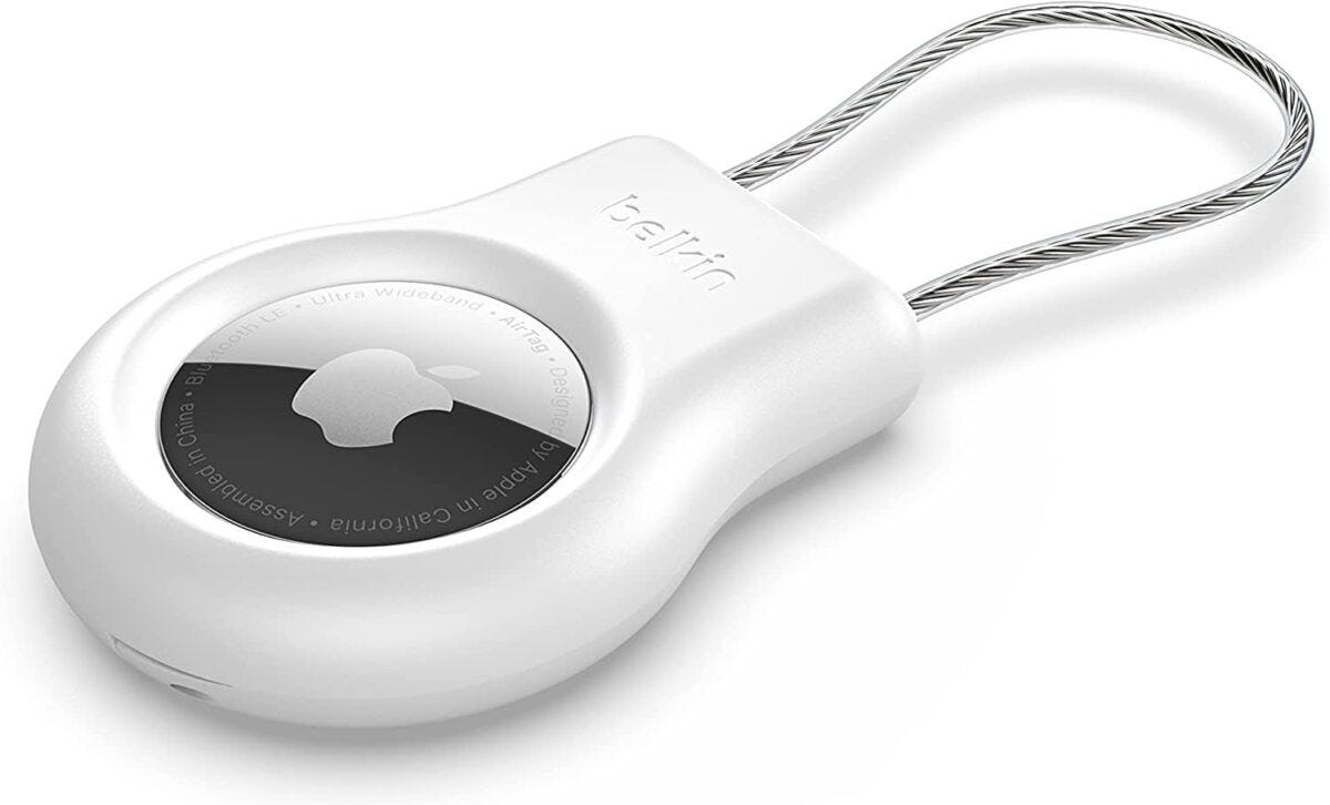 Belkin「AirTag用ワイヤーケーブル付きセキュアホルダー」