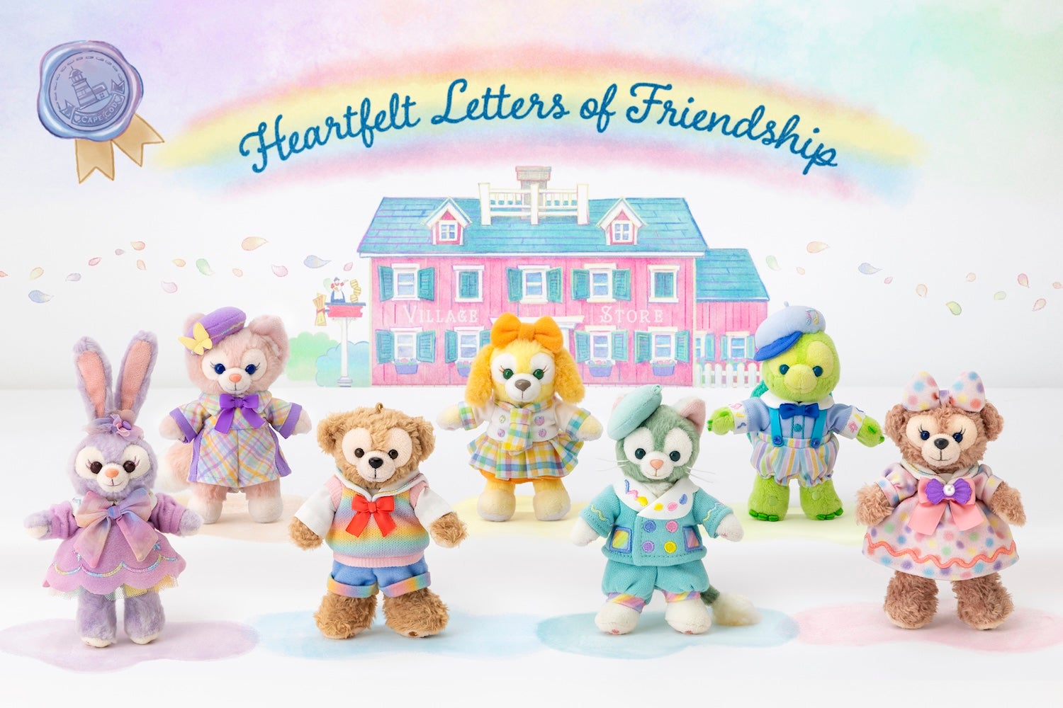 航海から帰ってきたミッキーがダッフィーをぎゅっと抱きしめるデザインも！『ダッフィー＆フレンズ20周年:カラフルハピネス』20周年の締めくくりを華やかに彩る「ダッフィー＆フレンズのハートフェルト・レターズ・オブ・フレンドシップ」グッズ＆フード解禁!!