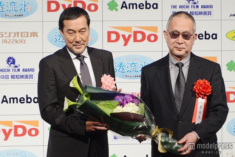 （左から）役所広司、小泉堯史監督
