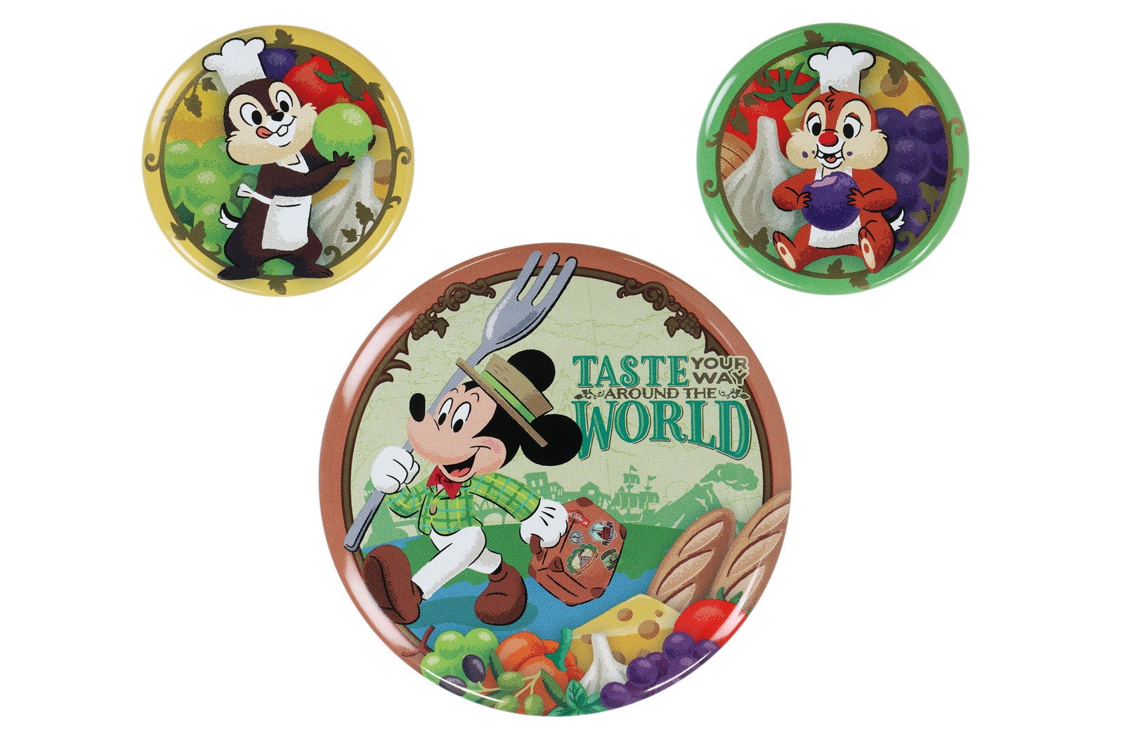 カンバッジセット¥1,200（C）Disney