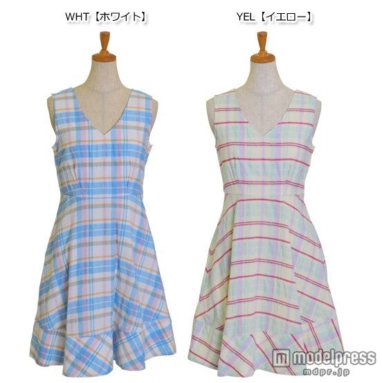 「Lily Broun」チェックワンピース「DOUBLE HEART」11,232円（税込）