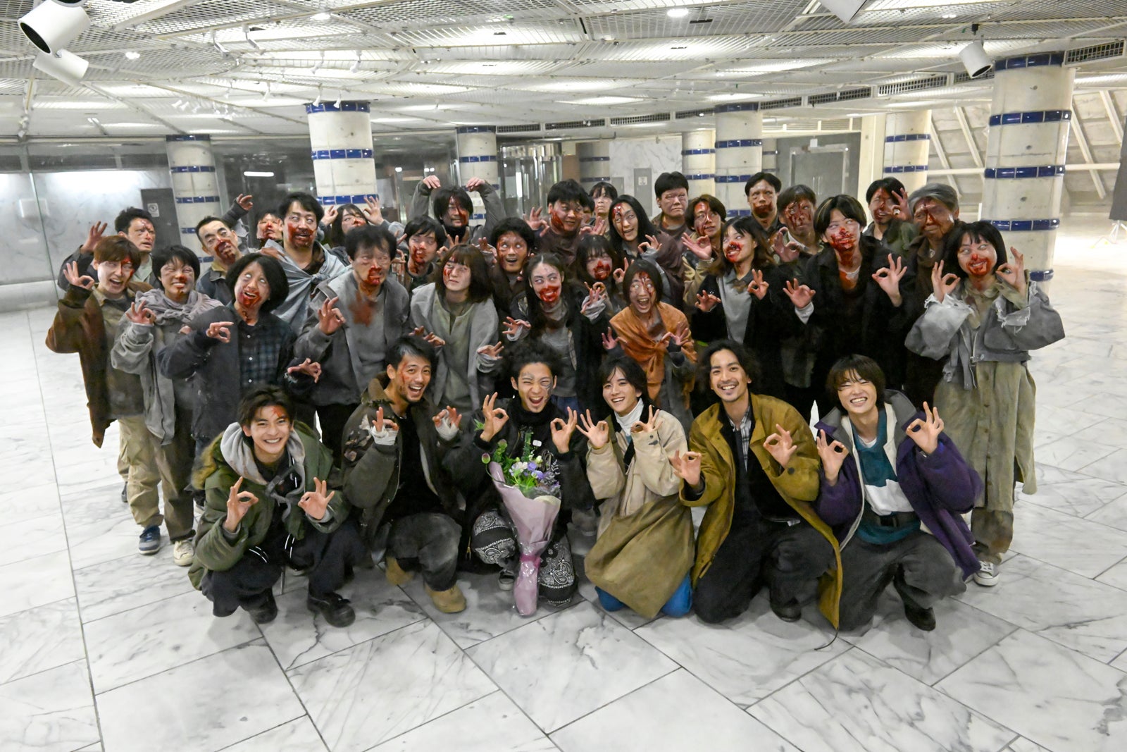 「劇場版 君と世界が終わる日に FINAL」撮影時の様子（C）2024 「君と世界が終わる日に」製作委員会