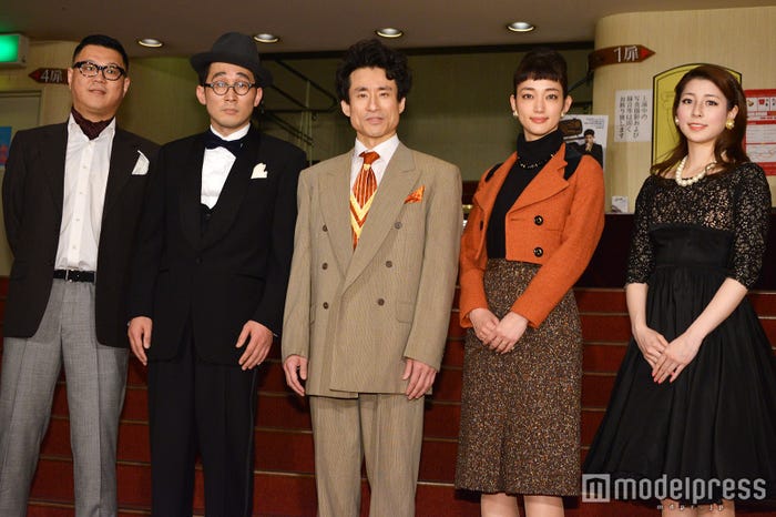 (左から)長谷川忍、じろう、なだぎ武、入山法子、立花瑠菜(C)モデルプレス