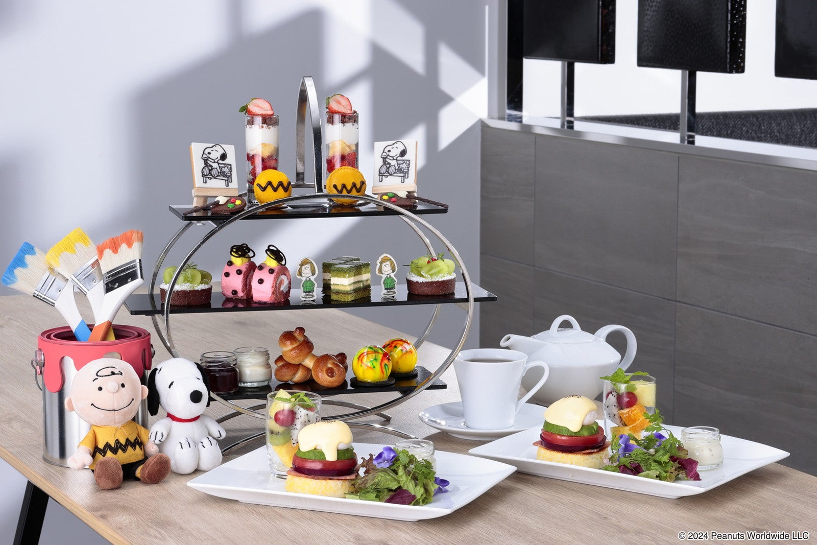 モーニングハイティー「SNOOPY AUTUMN ART SCHOOL」5,600円／提供画像